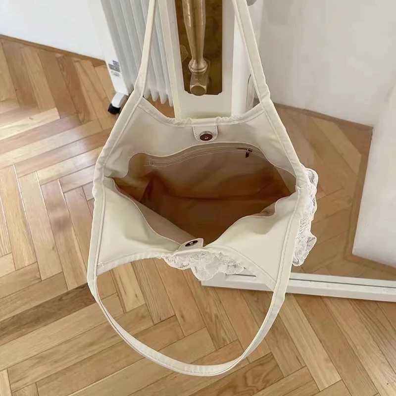 Summer Leisure Vacation Backpack Fairy Lace Shoulder Beach Bag Lace Mesh Tote Bag Underarm Shoulder Satchel Capacity Womens Bag XJ250610