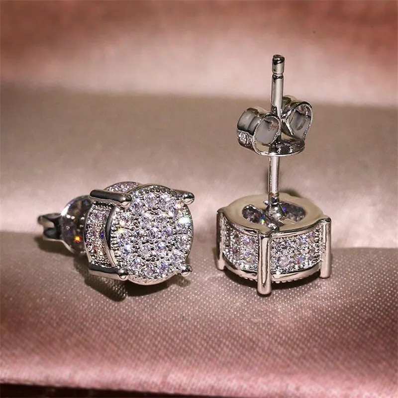 stud earrings designer for women men solid 925 sterling silver earrings pass diamond tester with certificate VVS1 D color moissanite earrings jewelry 