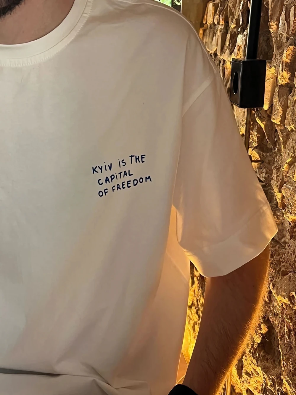 Summer Simple Fashion Printing Designer T-Shirt With Kyiv is The CAPiTAL of Freedom Women's Summer Boutique Cotton Shirt Drop Sleeve Tee