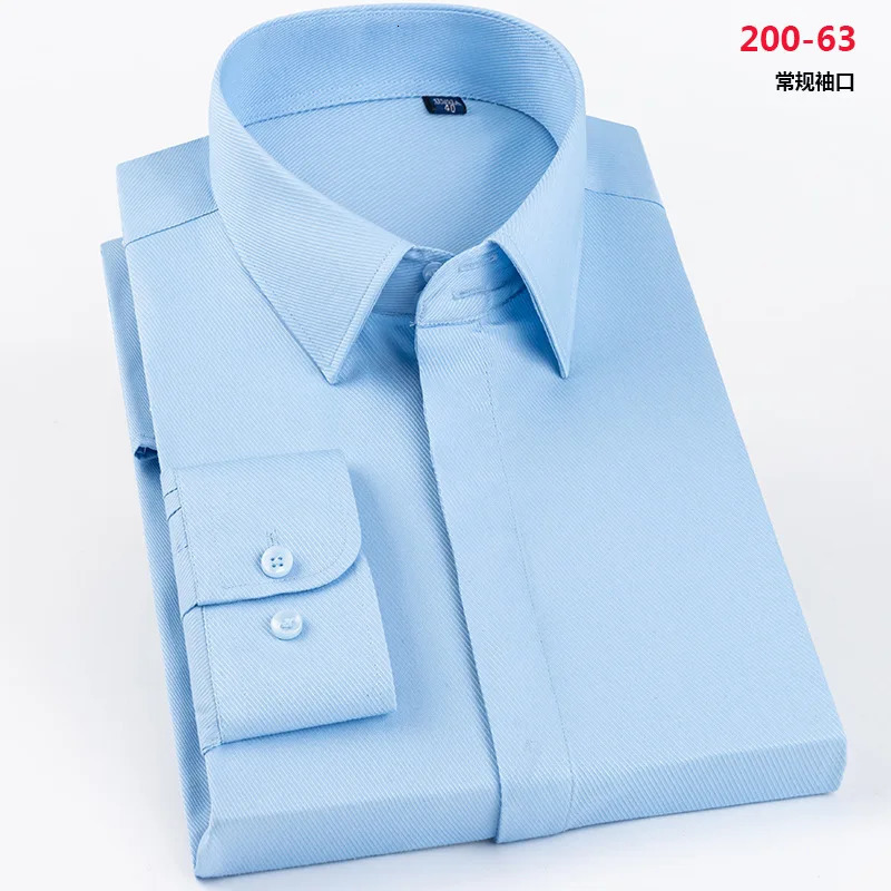 mens French cufflink shirt for business formal wear with solid color and no iron sleeve studs slim fit Korean version 250611