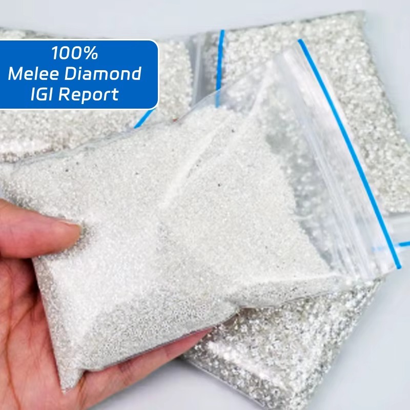 Messi Jewelry 1.1mm 1.5mm 2mm 2.5mm 3.0mm DEF VVS Lab Diamond Price Per Carat Top Quality HPHT Loose Melee Lab Grown Diamond