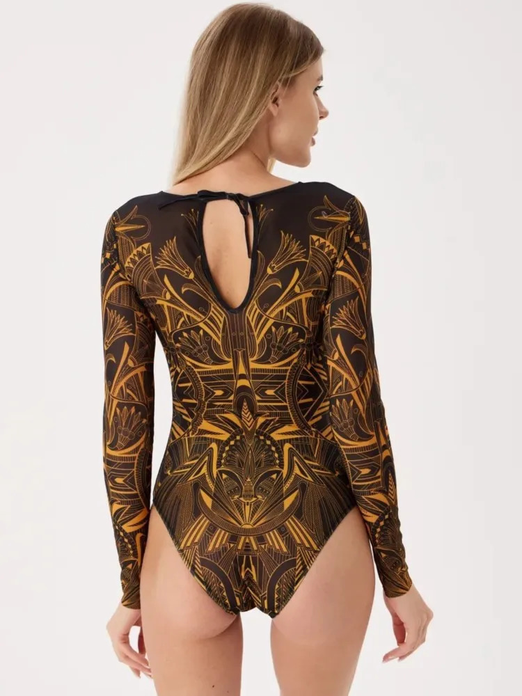 High Waist Sexy Swimsuit Women Summer Bathing Suit Bikini Set Long Sleeve Swimwear Beach Swimming For Female 250609