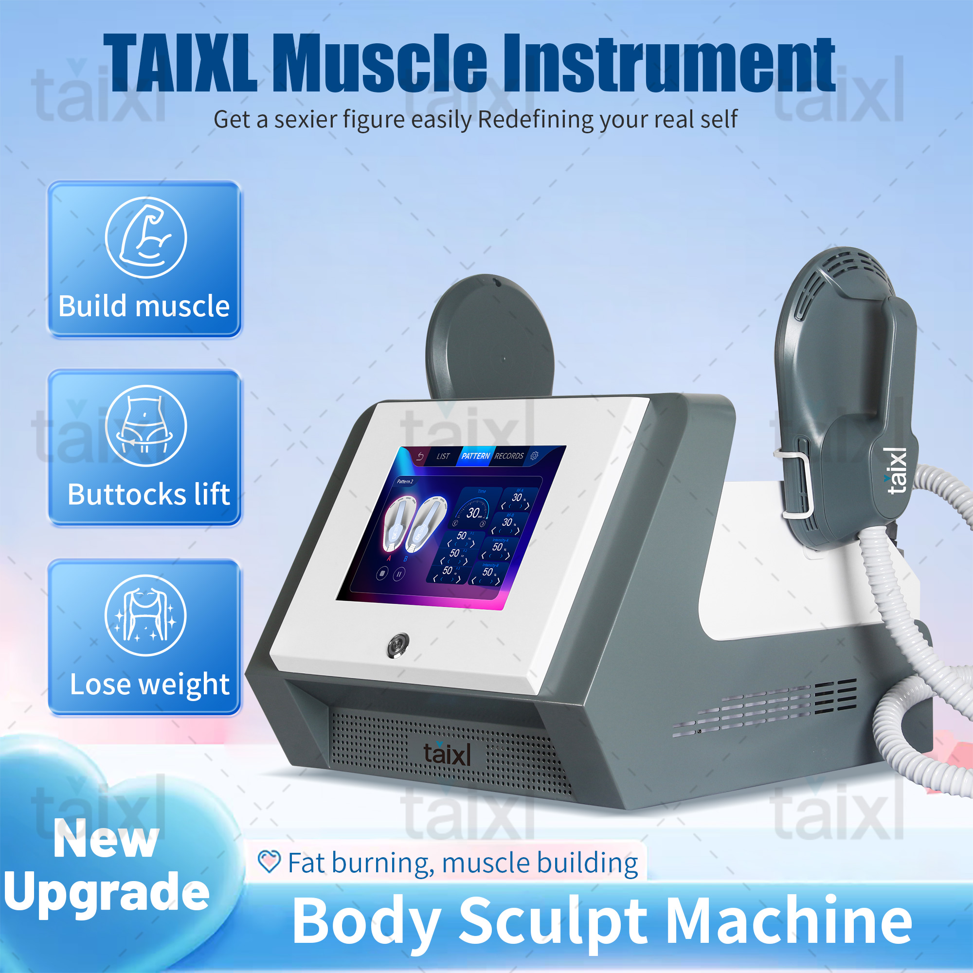 TAIXL Body Sculpting Device with RF Technology for Slimming at Reduction 15 Tesla 6500W