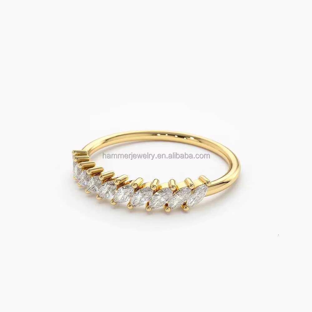 Beautifully Designed Gemstone 14k Ring 14k Solid Gold Ring Birthdays Pretty Moissanite Fine Jewelry Ring
