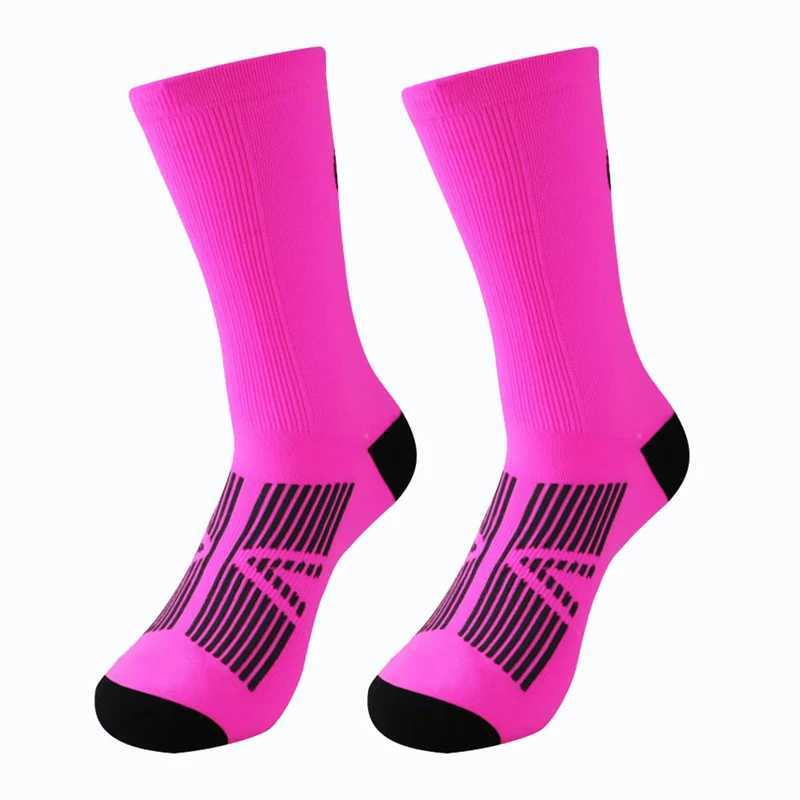 5 Pairs Mens Cycling Socks MTB Bike Socks Breathable Mesh Road Socks Men Women Mid Tube Outdoor Sport Racing Socks Z250610