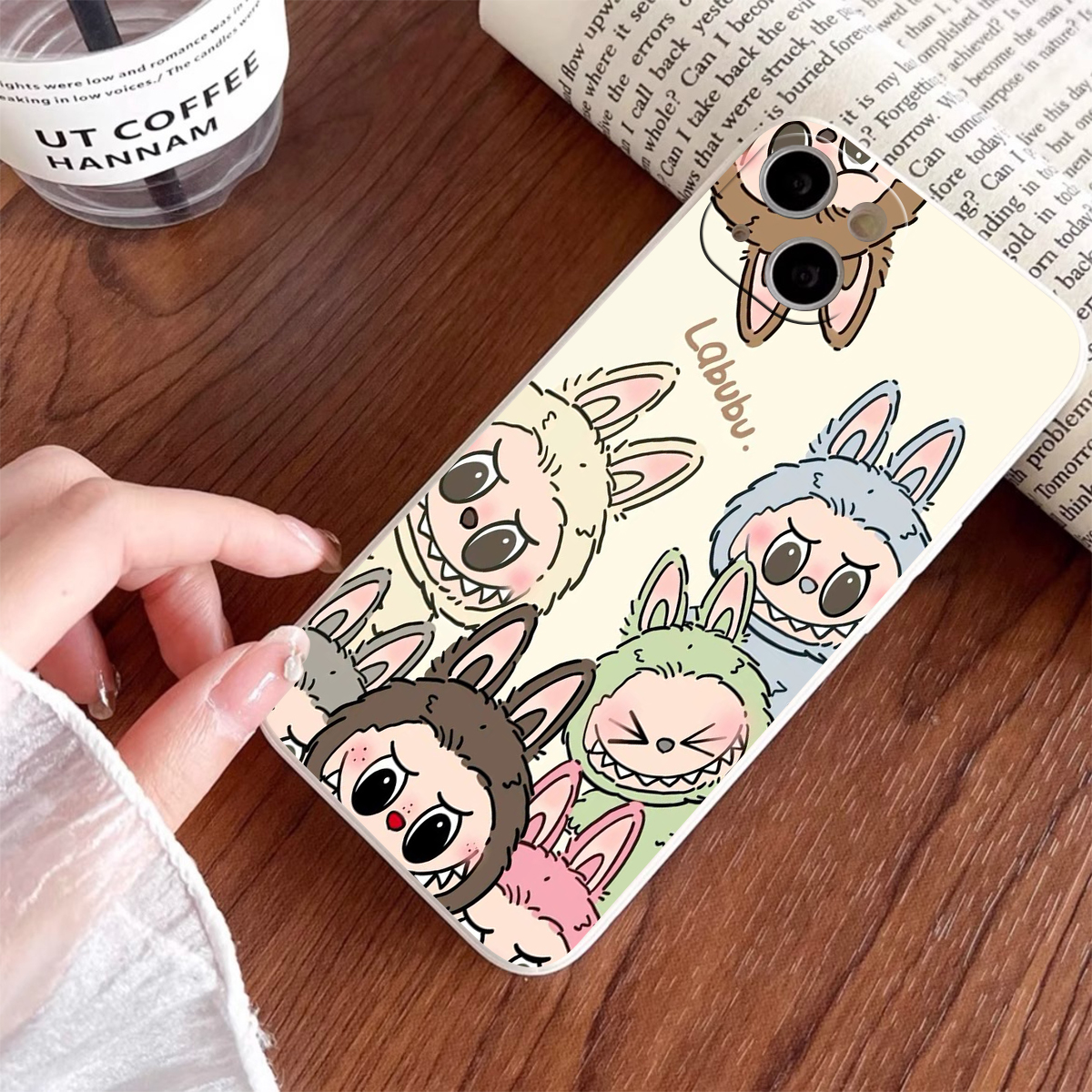 Cartoon Cute Labubu Soft Phone Case for Samsung Galaxy S25 S21 S22 S23 S24 Ultra S20 FE S10 Plus Note 10 20 Ultra