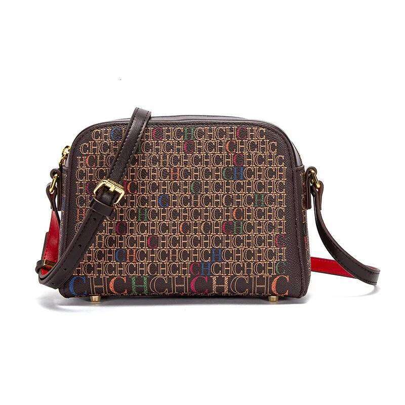 CH Monogram Print Crossbody Simple And Stylish Shoulder Large Capacity Multifunctional Women's Commuter Bag