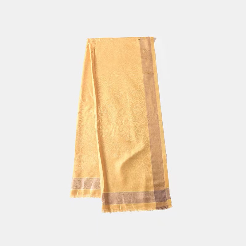 T941 solid color striped silk scarf square scarf high-end exotic style sunscreen headband scarf