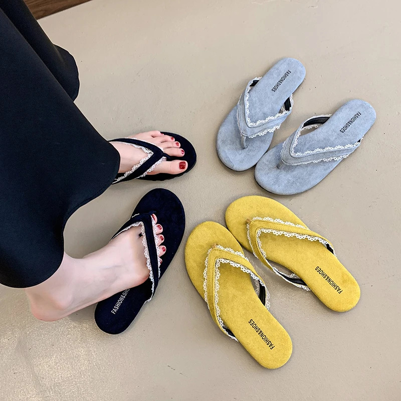 Summer Women Flip Flop Clip Conciso TOE Sola Sola Solde Scheggi Schede Scheggi Scheggi Scheggi 250606-image