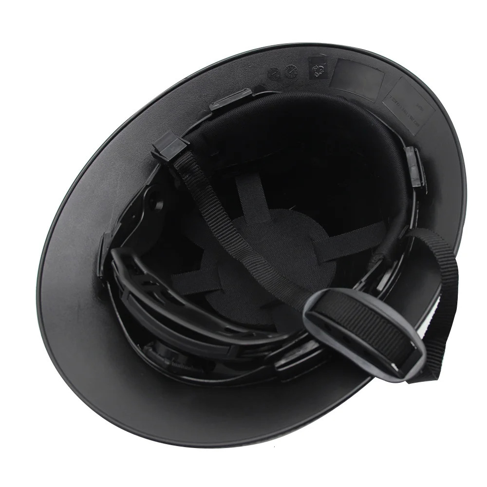 Safety Helmet Full Brim Hard Hat Carbon Fiber Construction Work Cap Lightweight High Strength Railway ABS Protective Hard Hat 250612
