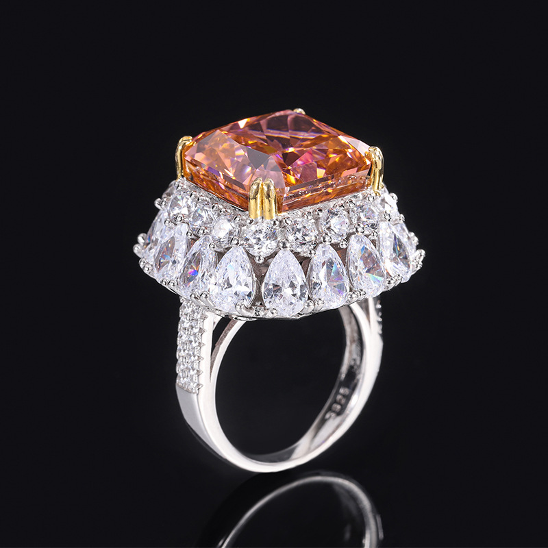 High-Carbon Artificial Gemstone Accessory Trio Exquisite Sparkle of Realistic Synthetic Stones Adorning Your Bridal Outfit