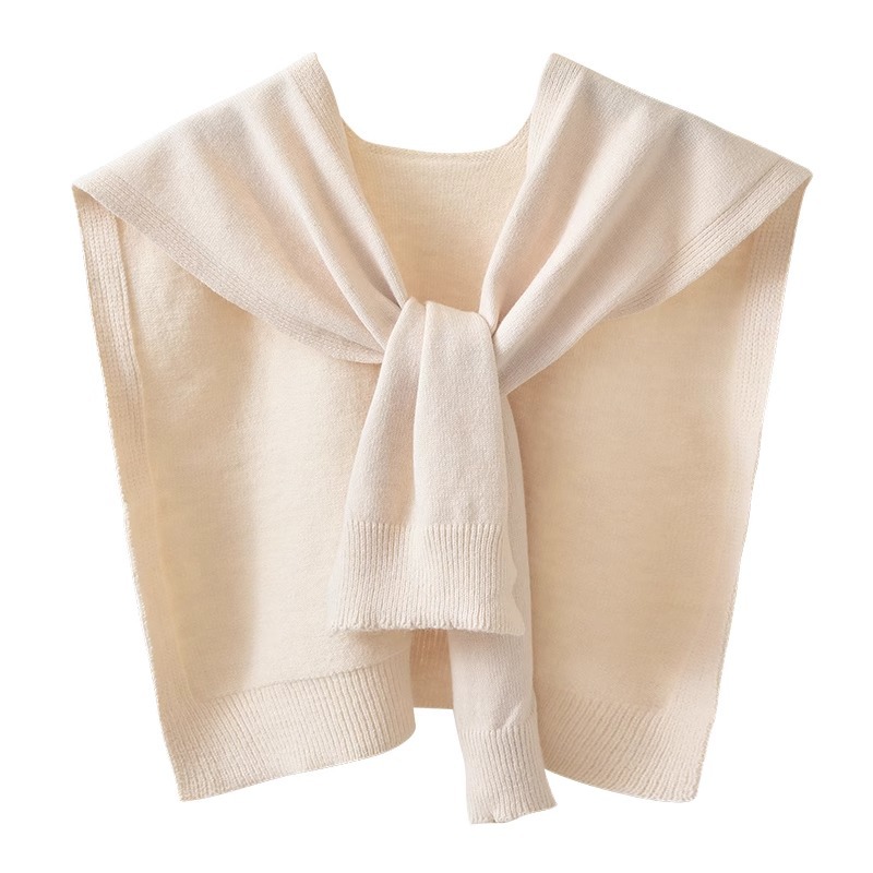 K992 2025 Korean version of air-conditioned room small shawl outer wear net celebrity shirt spring and autumn thick knitted wool with skirt scarf fema