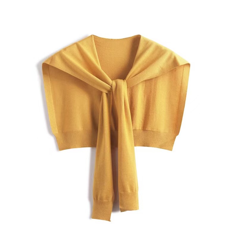 K996 Spring and summer Internet celebrity knitted women's outerwear summer shoulder protection cervical vertebra widened versatile scarf shawl