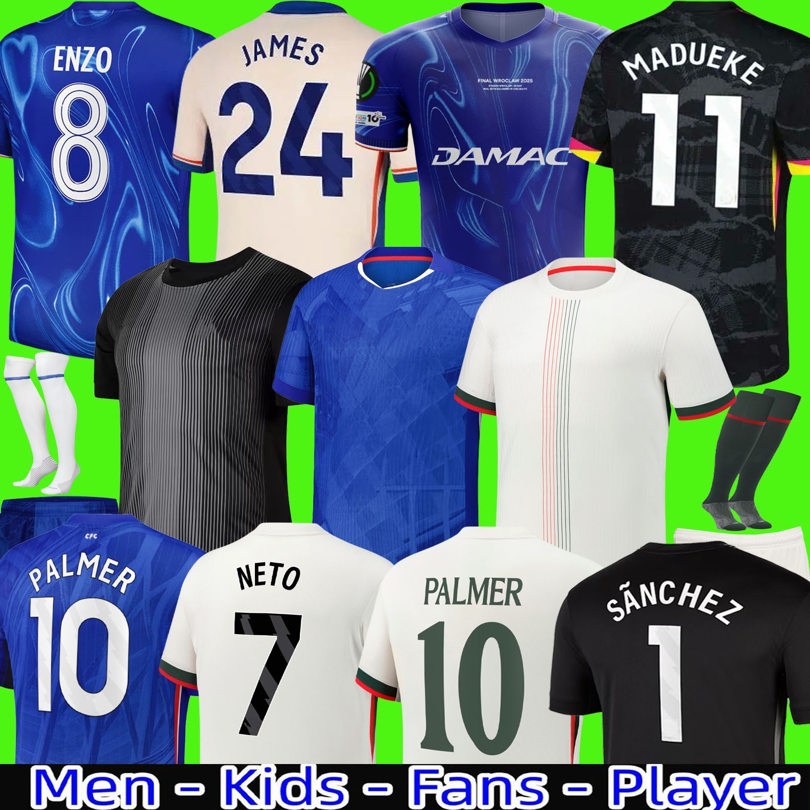 24 25 26 CAICEDO Nkunku PALMER soccer jerseys Disasi 2025 2026 Enzo Mudryk JAMES STERLING Cucurella Chukwuemeka football shirt men and kids Ugochukwu N.JACKSON