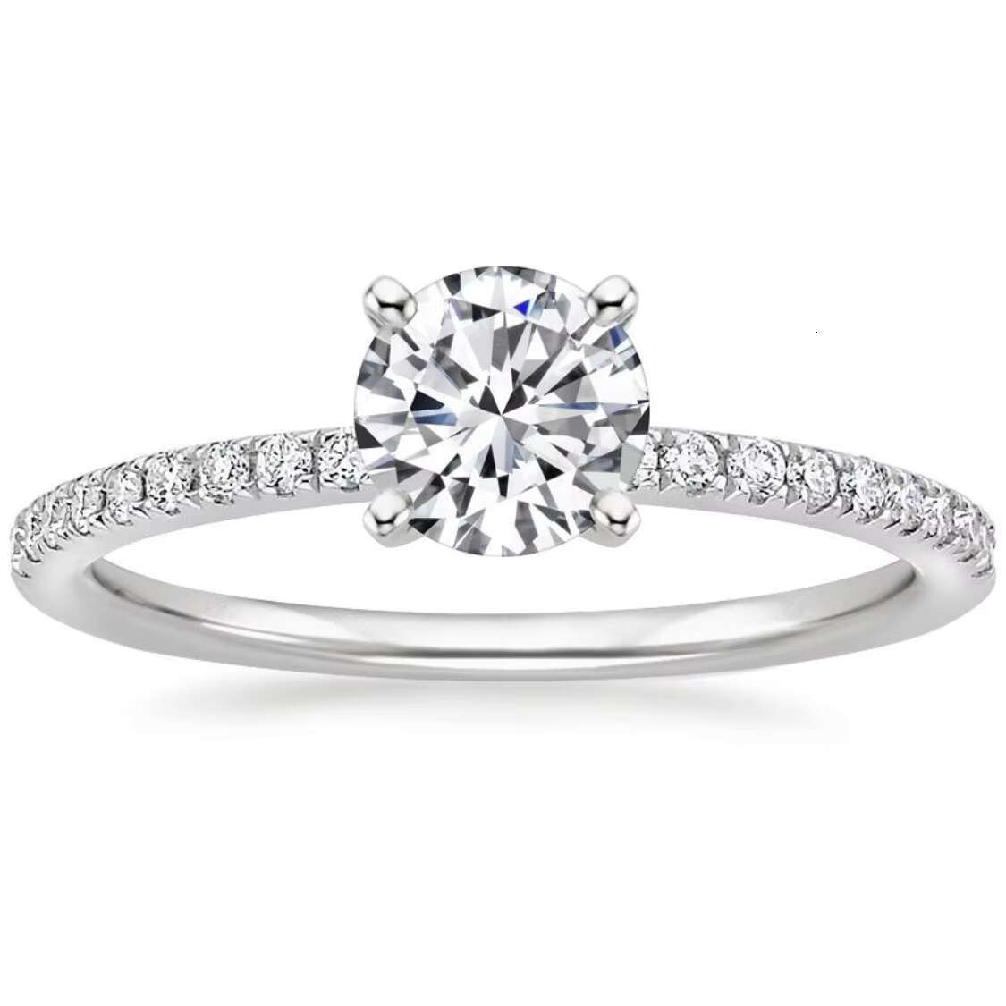 New Trendy Crystal Engagement Design Zircon Rings for Women White Elegant Rings Female Wedding Bridal Jewelry Gift