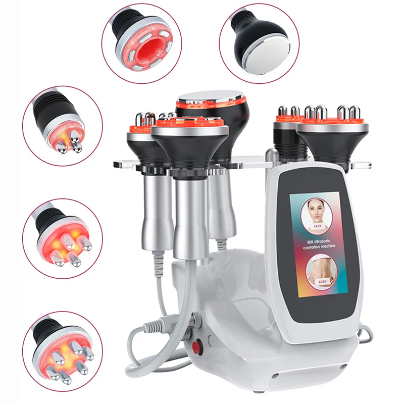 Professional 5 in 1 Weight Fat Loss Vacuum RF Radiofrequency 80k Cavitation Slimming Machine Lipo Cavi System Body Shaping Sculpting Skin Tightening F