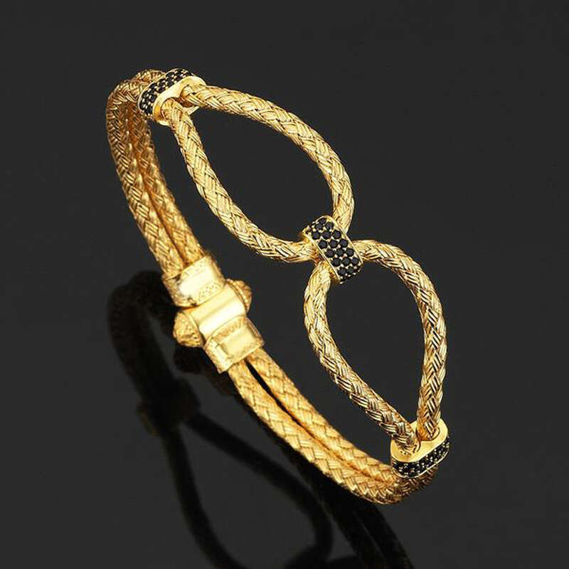 316L Stainless Steel Fashion New Women's Trendy Wire Rope Bracelet