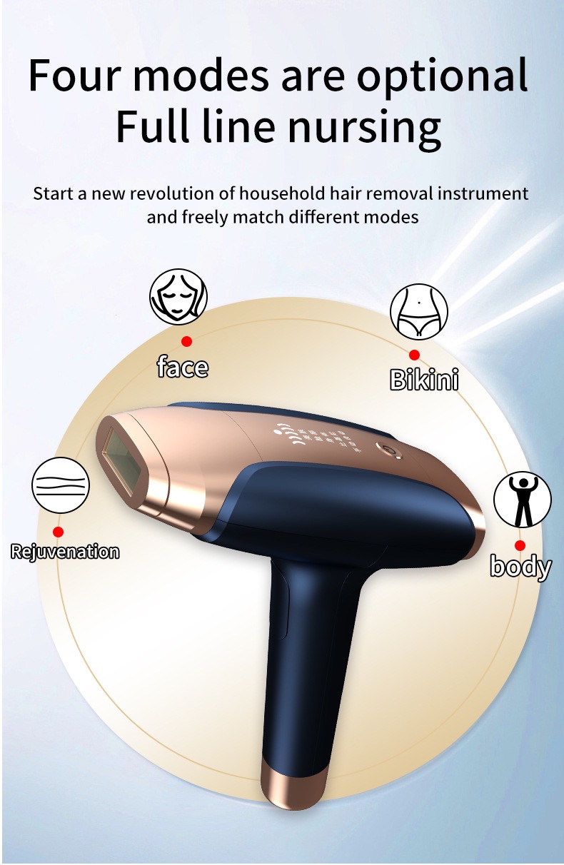 Laser Hair Removal for Women Simple, lightweight and non-abrasive tool for face, body and bikini area.