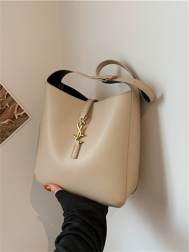 hot free shipping designer Cross Body bag for woman fashion bucket Plain Casual handbag Distressed shoulder bag white black khaki