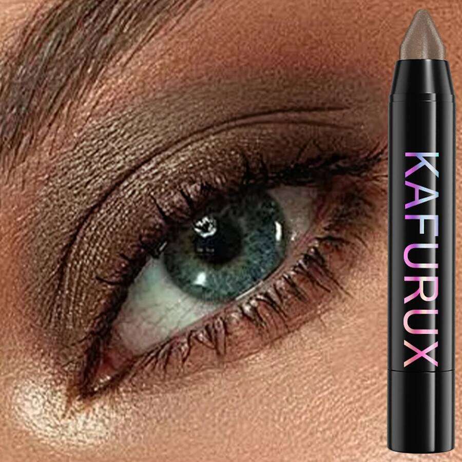 1pc Brown Pearl Eyeshadow Stick Pen Waterproof Long Lasting Shadow Makeup Dark Smoky High Pigments Eye Cosmetic Palette free shipping