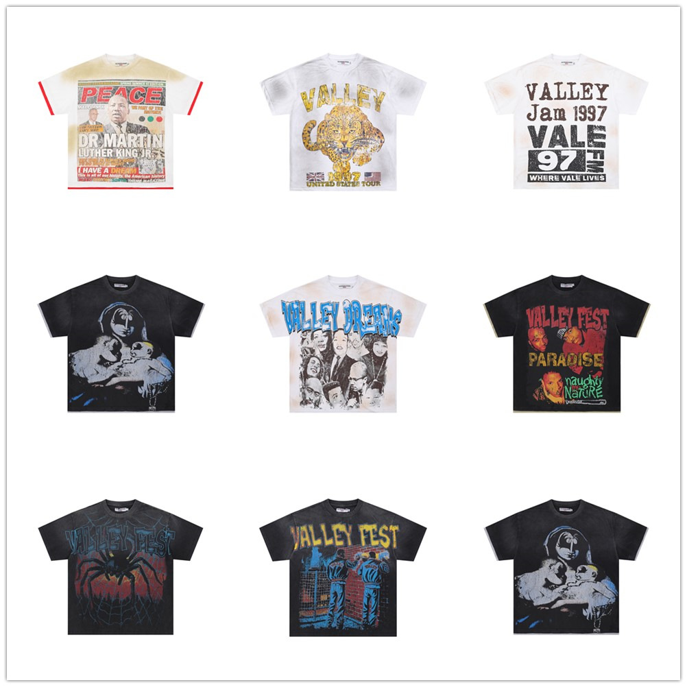 Vale Tee Summer Mens T shirt Fashion Man Womens Designers Tshirts Long Sleeve Tops Cotton Tshirts Clothing Clothes 231