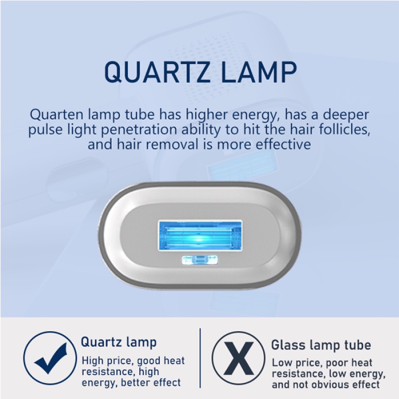 T023K Laser Epilator Sapphire Ice Painless Photon Epilator For Women's Face For Body For Bikini Simple, lightweight and non-abrasive hair removal
