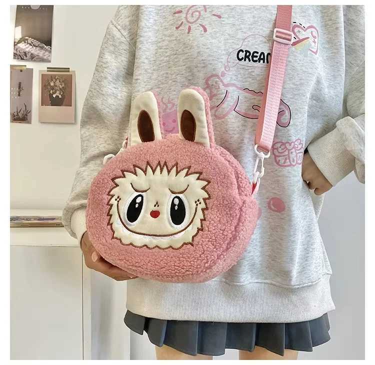 LABUBU Crossbody Bag Anime Kaii Shoulder Bag WomenS Bag Casual Fashion Children Outdoor Bag Coin Purse Birthday Gift XJ250612