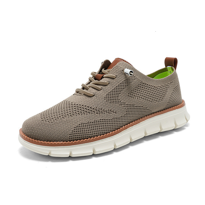 2025 New Autumn Lightweight Lace-up Sports Casual Mens Shoes Breathable Loafers Mens Large Size Shoes 240607