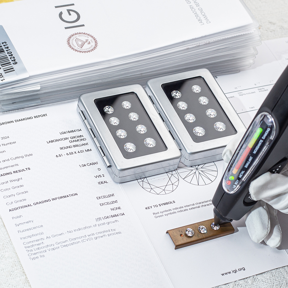 Messi Jewelry IGI GIA Certificate 1-3ct Excellent Cut Loose Lab Diamond D Color VS HPHT CVD Fancy Shape Lab Grown Diamonds