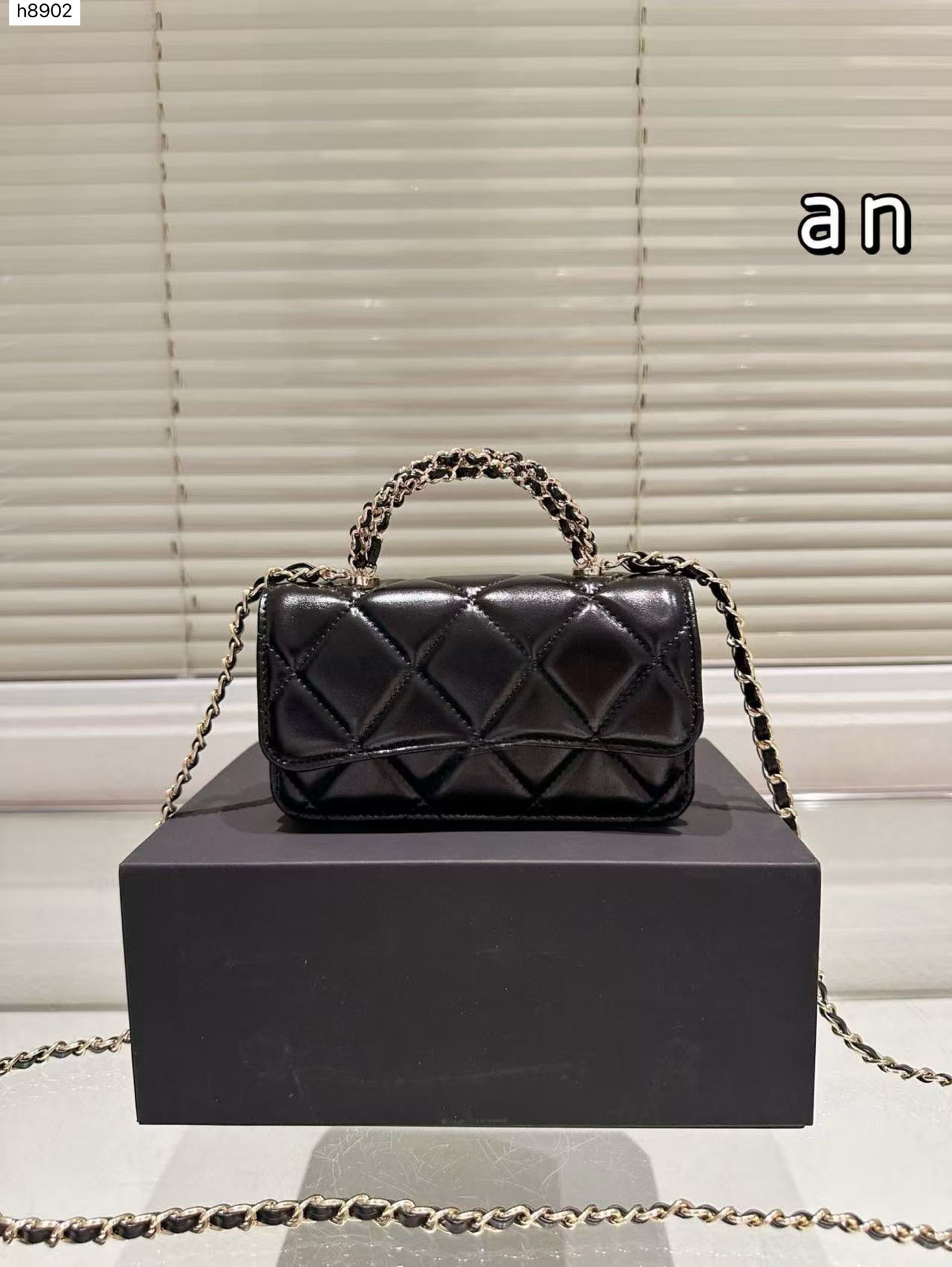 Designer Bag Patent Leather Black Shoulder Bag Women Fashion With Handle Handbag Luxury Diamond Lattice Chain Crossbody Bags Flap Bag Purse Classic Quilted Wallet