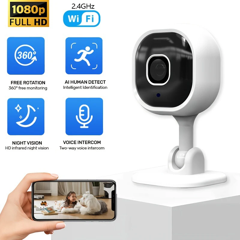 1080P Wireless IP 2.4G WiFi Home Security Surveillance Cam Two-Way Audio Baby Motion Detection IR Night Vision Camera A3