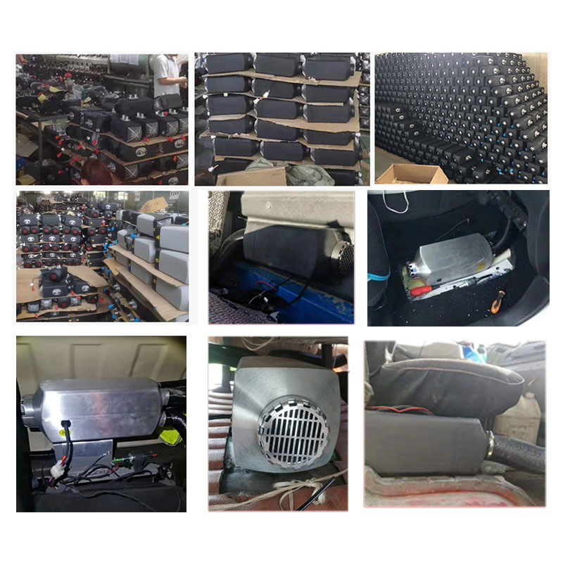 12V/24V universal aluminum alloy diesel heater 5KW/2KW truck RV silencer AC system fasteners