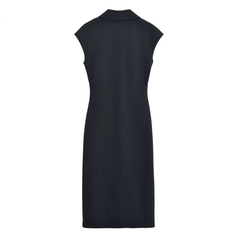 ETJ spring and summer TRAF womens elegant fashion bead cloth shirtstyle shortsleeved Vneck slimfit dress long skirt 250611