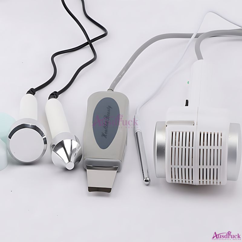 Professional Grade Facial Toning Device with Four Modes Dermabrasion Skin scrubber Ultra-Sonic Cleanse + Cold/Hot Therapy System for Smoother Complexi