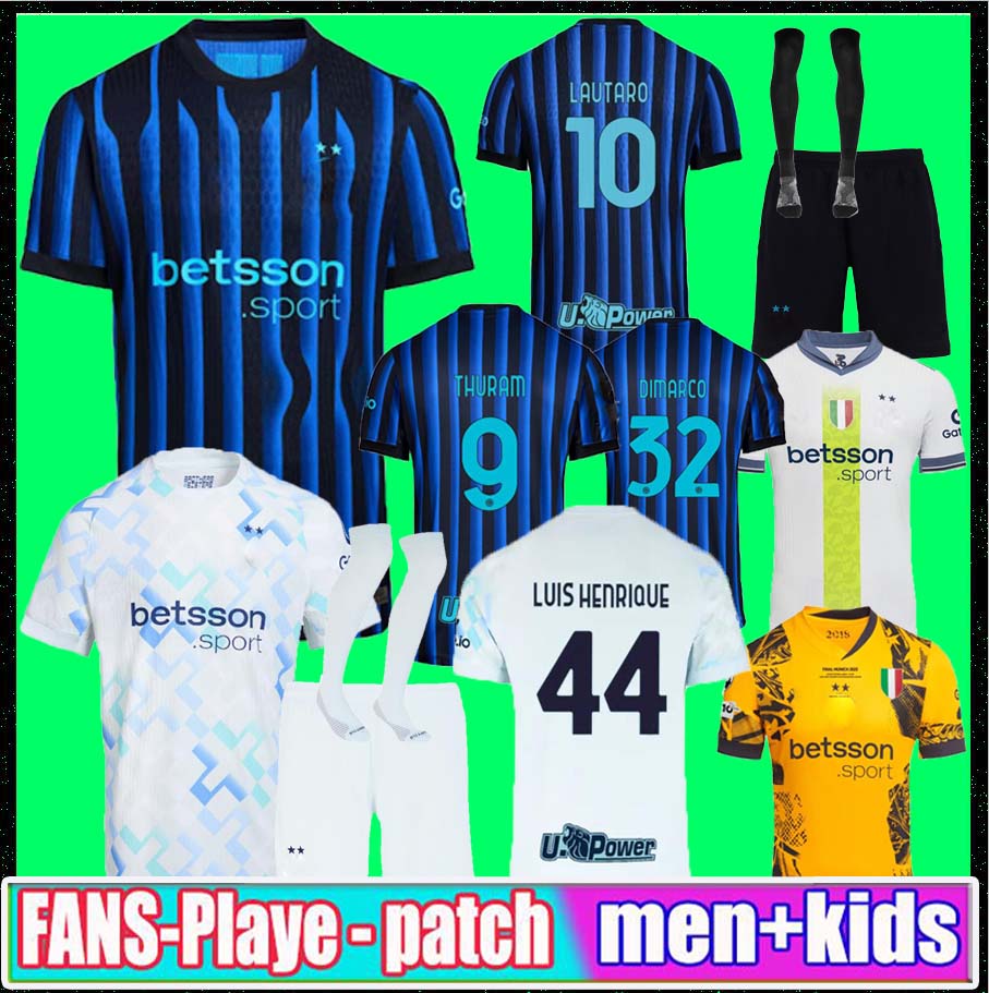 3xl 4xl 25 26 LUKAKU InterS LAUTARO Milans soccer jerseys BASTONI DE VRIJ ARNAUTOVIC BARELLA FRATTESI 2025 2026 BROZOVIC DIMARCO football shirt men kids kit