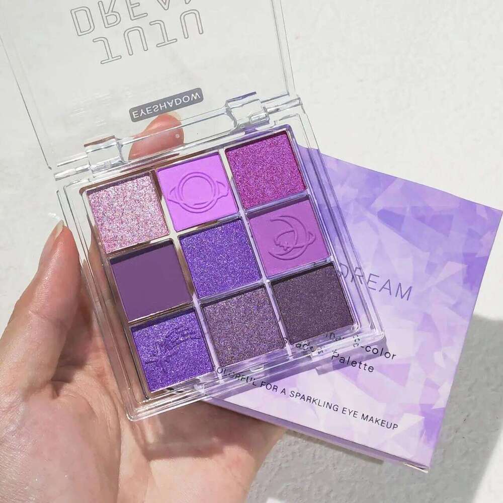 eyeshadow palette, matte shimmery ple eyeshadow, perfect for parties and stage performances free shipping