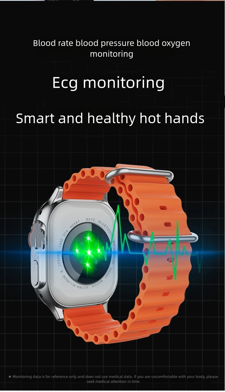 Ultra 2 Unisex Smartwatch | 49mm Strap Large Touch Screen Wireless Charging Sports Watch free shipping