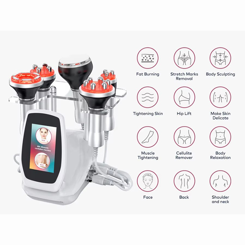 Professional 5 in 1 Weight Fat Loss Vacuum RF Radiofrequency 80k Cavitation Slimming Machine Lipo Cavi System Body Shaping Sculpting Skin Tightening F
