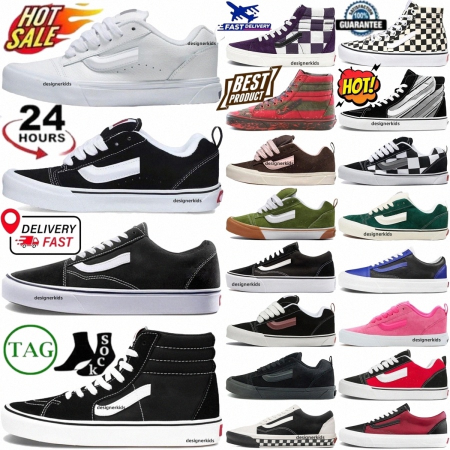 Knu Old Comfy Cush Sneakers Shoes Black White Trainers True Triple Navy Brown Mega Check um Purple Green Yellow Red Mens Womens Platform Shoe Sneaker