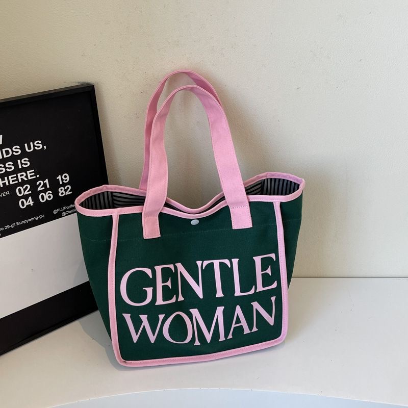 Designer Bag Luxury Bag Tote Large Capacity Printed Canvas Shoulder Bag Contrasting Color Retro Edge Commuting Fashionable Casual Handbag Letter Embro