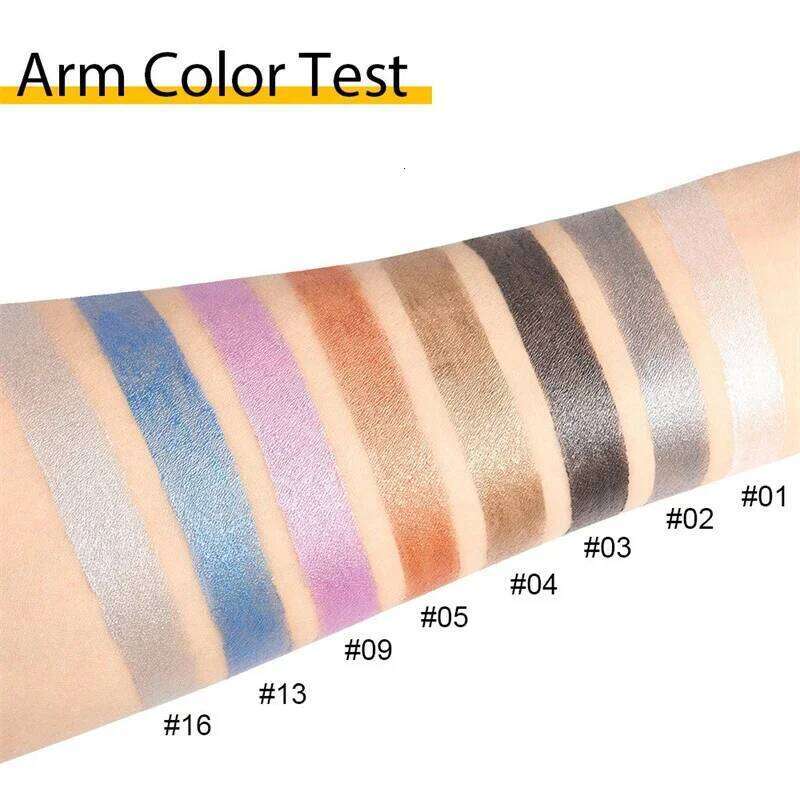 Metallic Red Brown Pencil Lasting Waterproof Eyeshadow Sticks High Pigmented Shimmer Glitter Eye Shadow Stick Makeup free shipping