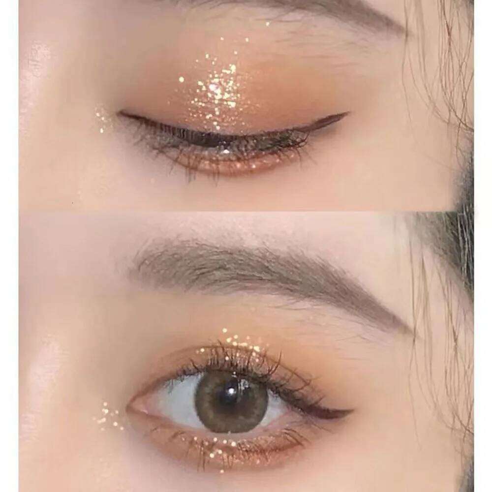 New Nine-color Palette Butter Orange Brown Pearly Matte Glitter Eyeshadow Shiny Shadow Long-lasting Eye Make Up free shipping