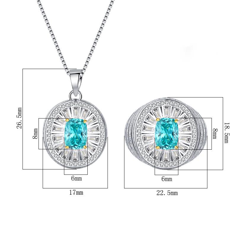 Classic Three-Stone Enamel Accented Cocktail Rings and Chokers Crafted from Hypoallergenic Metal Alloy