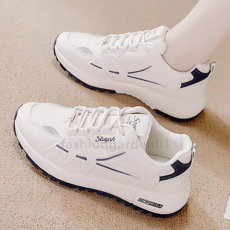 2025 Running Shoes Designer Sneakers For Womens Trainers Summer Fashion Mesh Breathable Lace Up Causal Sports Shoes Ladies Walking Anti-skid Platform 