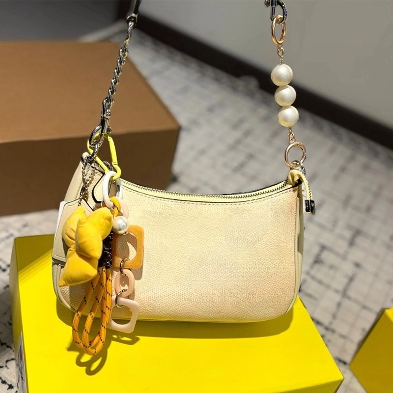 Designer Womens Totes Party Mini cowhide 9.45*5.41 inches dating leather cuteUnderarm bag with floral pattern and youthful vitality Free shipping