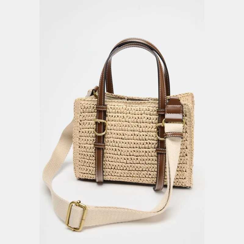 WOVEN TOTE BAG Fashionable Tote Bag Small Crossbody Purses Summer Womens Straw Handbags Design for Everyday Style Z250612
