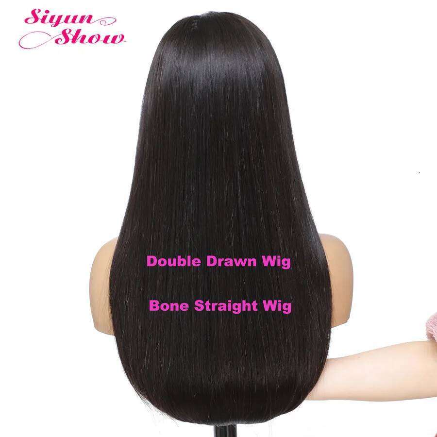 Raw Vieamese Human Hair 15A Super Double Drawn Bone Straight Bob Wigs HD Transparent Full Lace Frontal Wig Bleached Knots