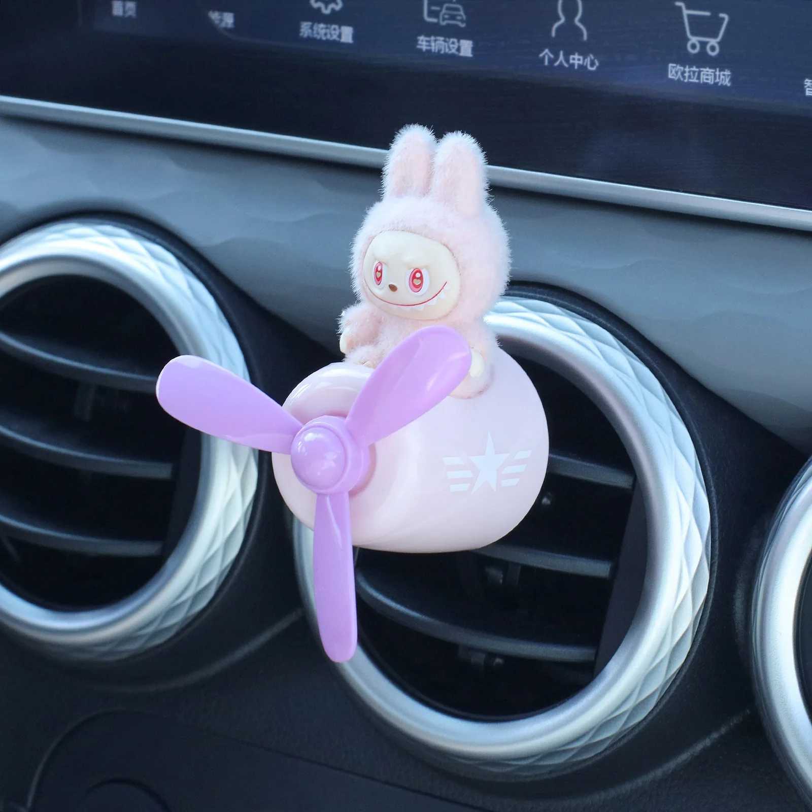 Cute Labubu Car Air Freshener Perfume Diffuser Outlet Fragrance Cartoon Decor Auto Accessories Toys Gifts X250612
