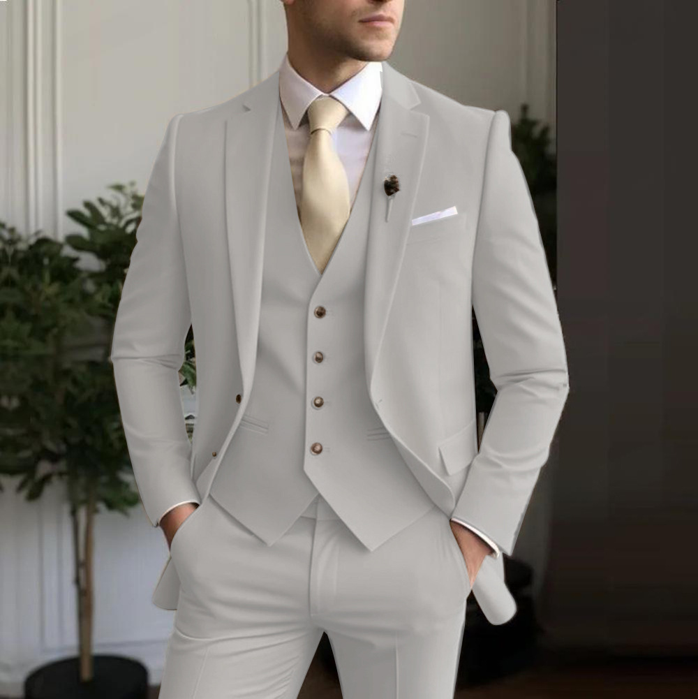 106 Professional Formal Suit Set for Groomsmen - Elegant Wedding Attire