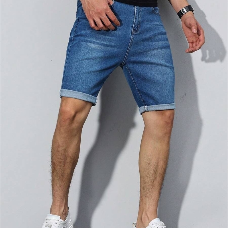 1PC mens American street denim pants simple casual suitable for daily wear shorts y250611Z